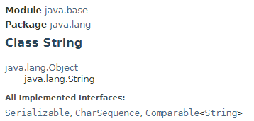 String class definition