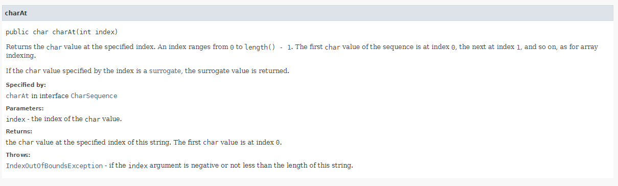 String method details