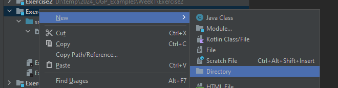 Add a new directory