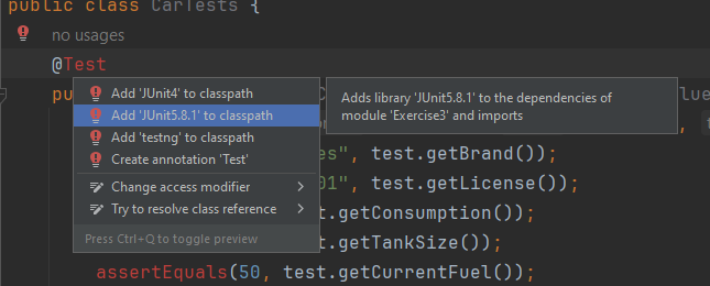 Configure the library